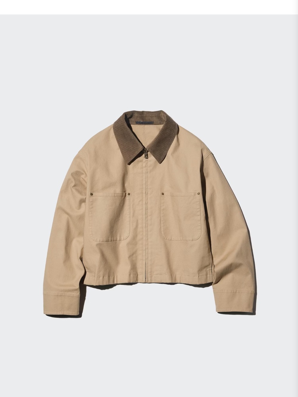 NWT tan uniqlo short jacket
